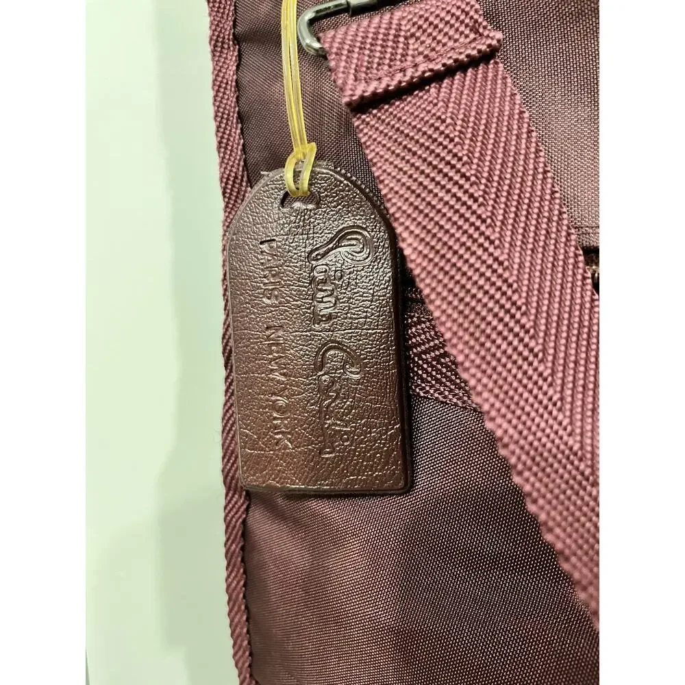 Pierre Cardin Burgundy Foldable Hanging Travel Suit Garment Bag